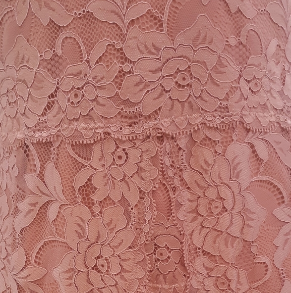 Guess blush lace dress sz medium *Q - Picture 7 of 8